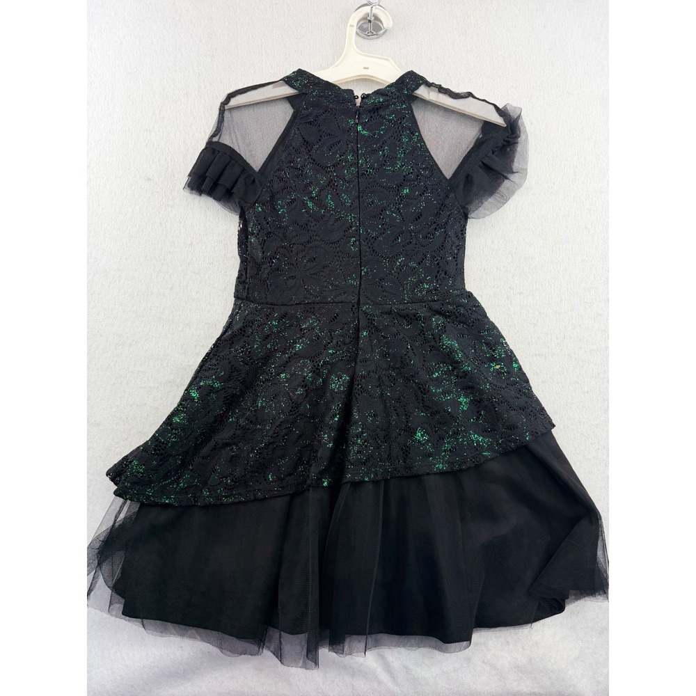 Wicked Paul Tazewell Black Green Lace Costume Dress Women's L 10/12 Universal - Picture 12 of 16